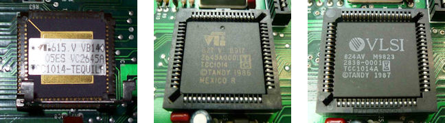 Prototype, 1986 & 1987 GIME chips Prototype, 1986 & 1987 GIME chips