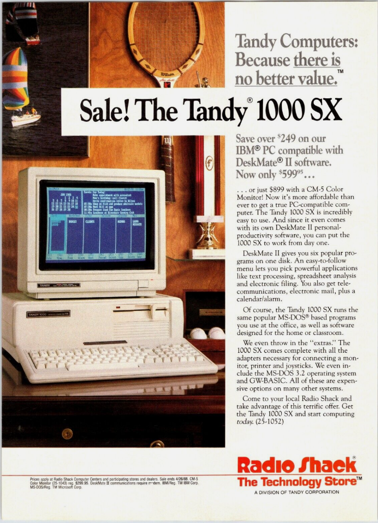 Tandy 1000 SX